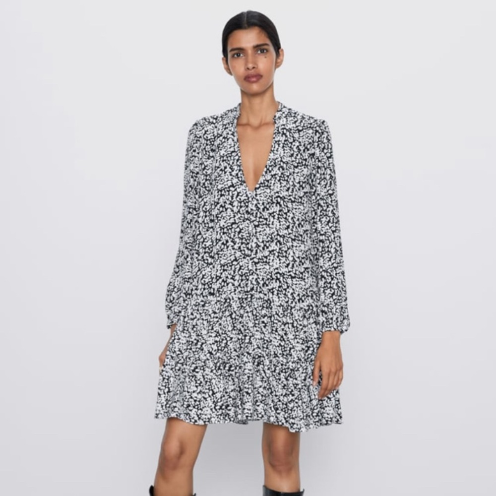 Zara print dress